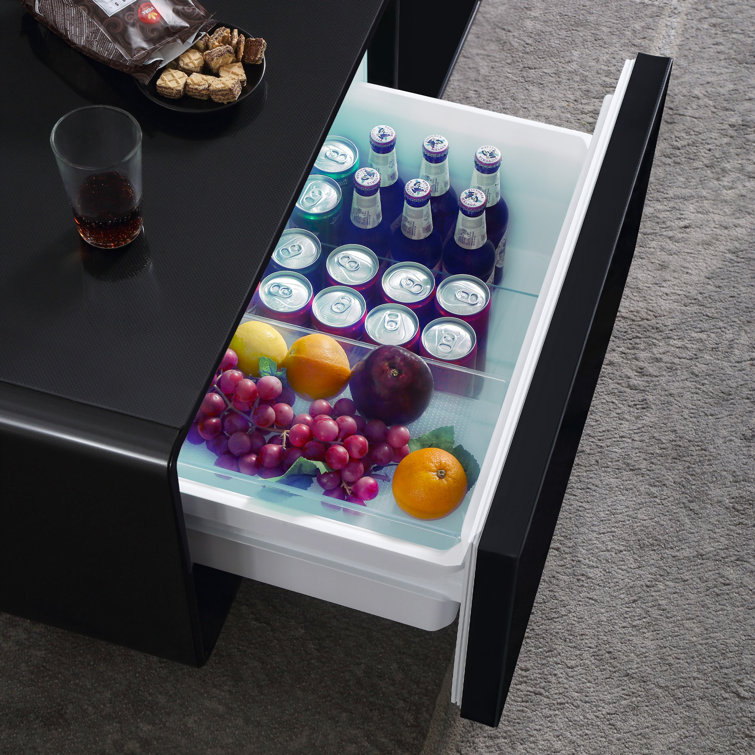 Réfrigérateur Multifonctionnel de Table Basse, réfrigérateur Intelligent de  Table de Chevet avec Eau Chaude/Chargement sans Fil/Traitement  anticollision : : Cuisine et Maison