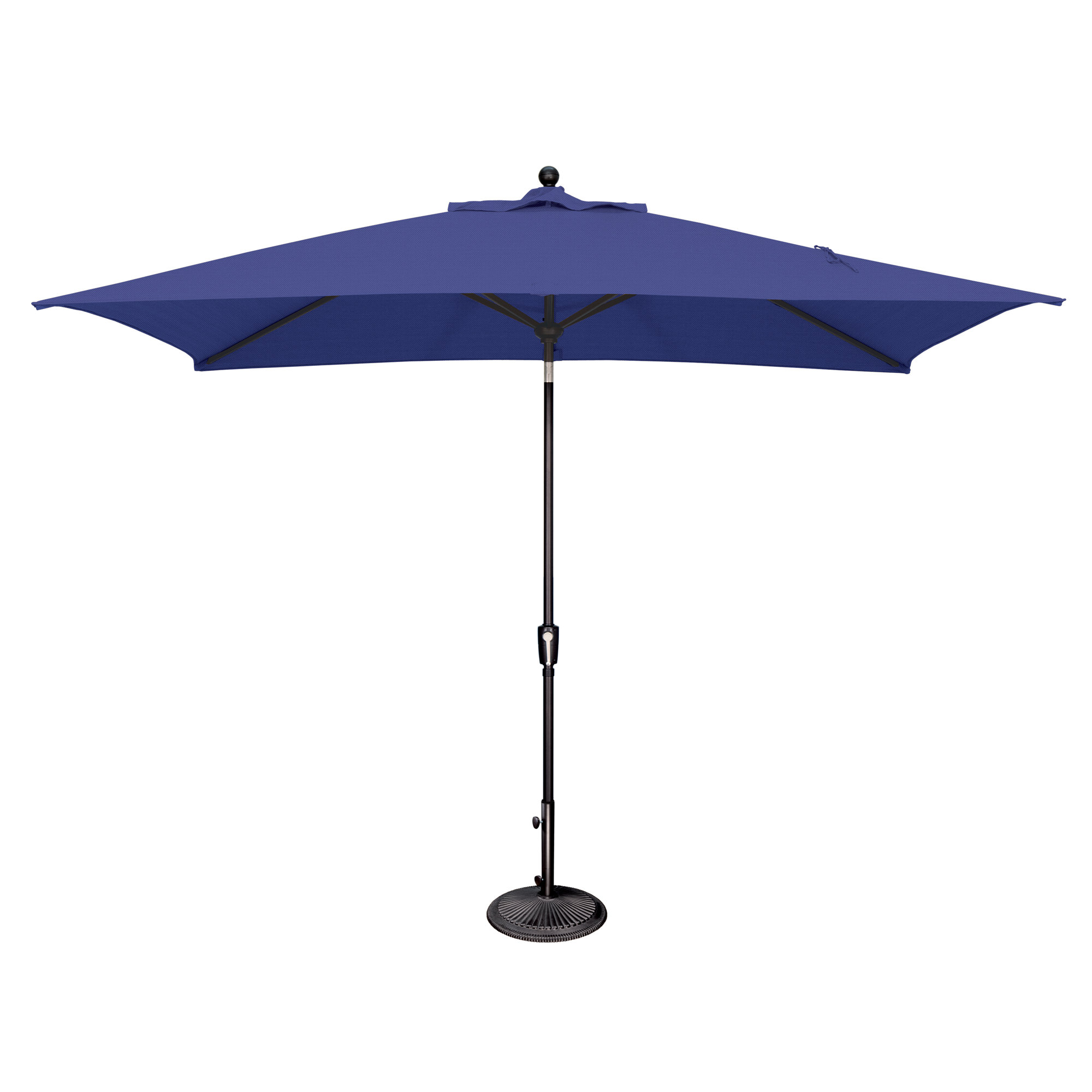Launceston 78'' Outdoor Umbrella, Blue Sky Solefin, Black