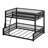Metal Full XL Over Queen Bunk Bed With Ladder And Safety Guardrails-116489197