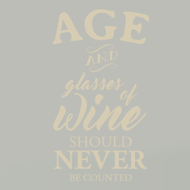Food & Beverage Non-Wall Damaging Wall Decal, Gold