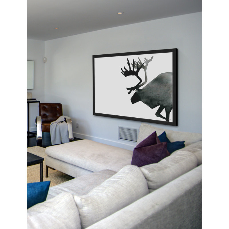 " The Caribou " by Eyre Tarney, 12" H x 18" W x 1.5" D