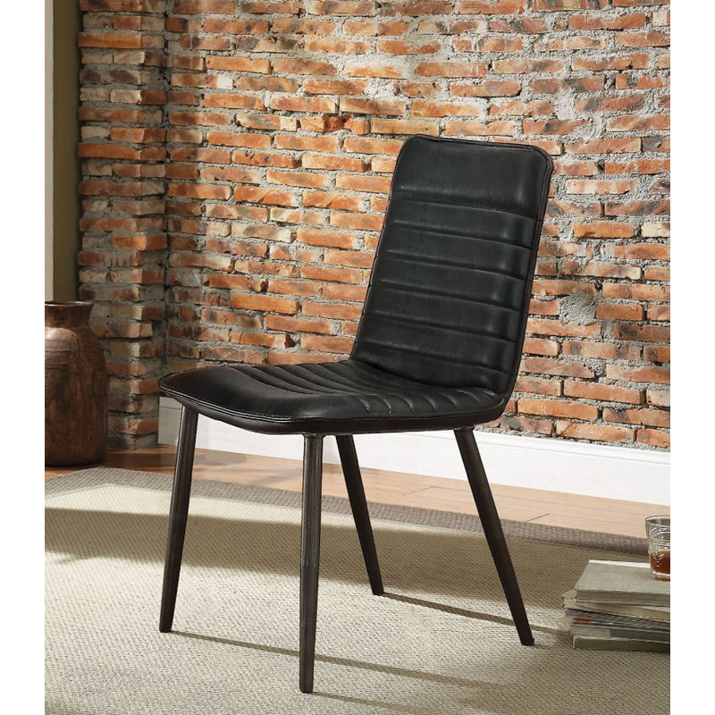 Chaise d'appoint avec dossier rembourré (ensemble de 2)