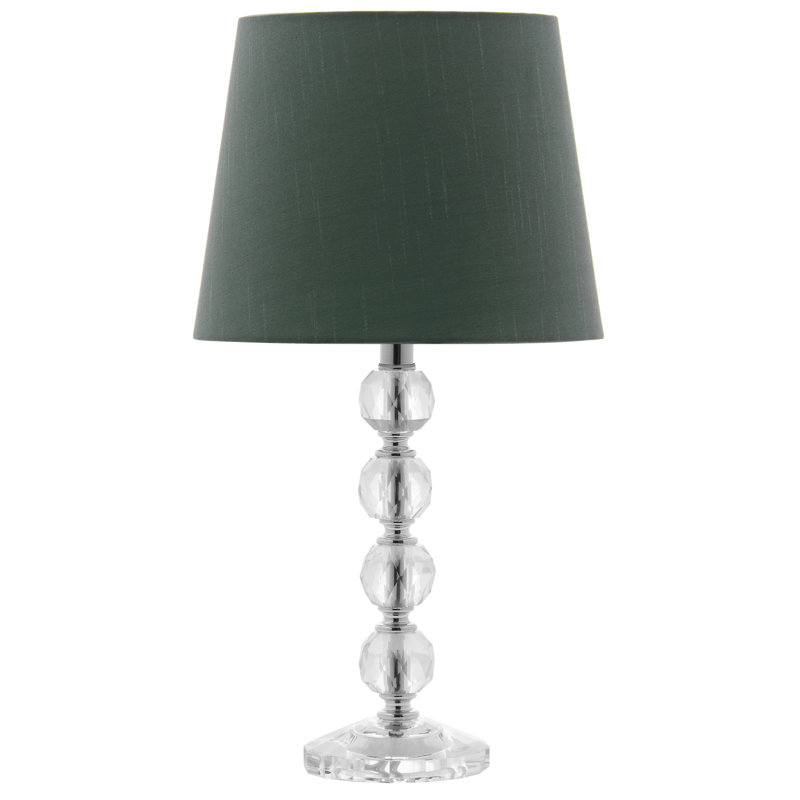 Nola Crystal Table Lamp, Green