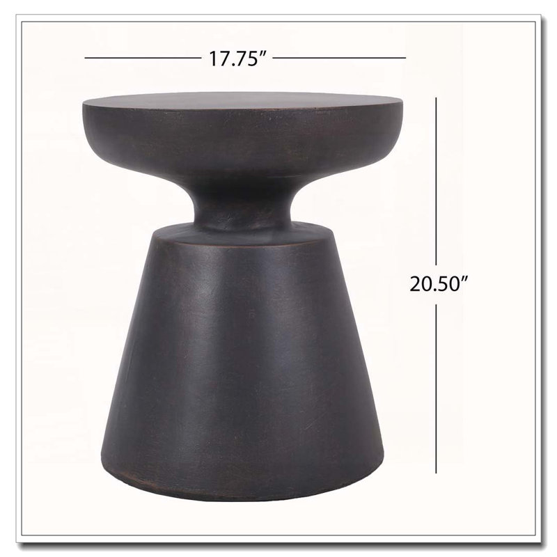 Outdoor LightWeight Concrete Side Table