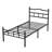 Metal Bed Frame With Headboard Twin Sized-1990209573