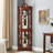 Lighted Corner Curio, Walnut, Adjustable Shelves (Bulb Not Included)