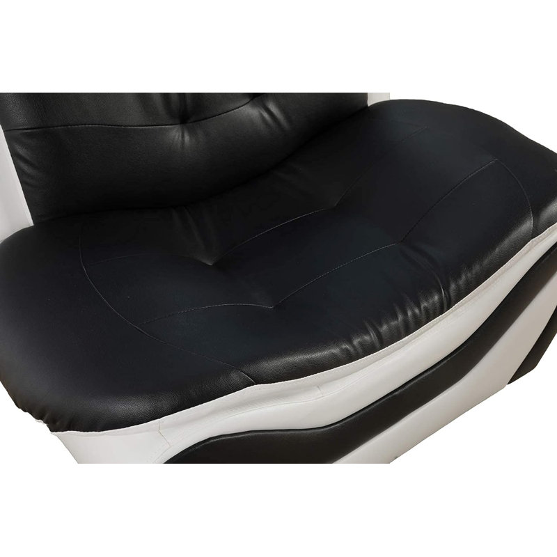 Ensemble de salon 3 pièces Kadric, 2 Pieces : Loveseat, Sofas, Noir / blanc