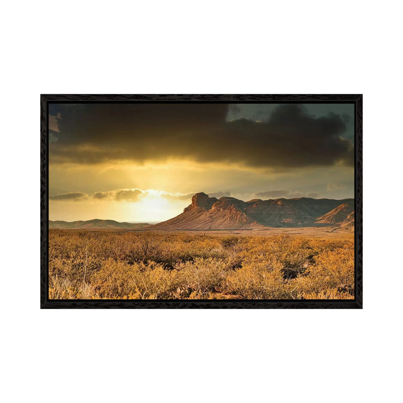 Western Landscape by Mark Paulda - Print on Canvas, Black Floater Framed, 45.72cm H x 66.04cm W x 3.81cm D