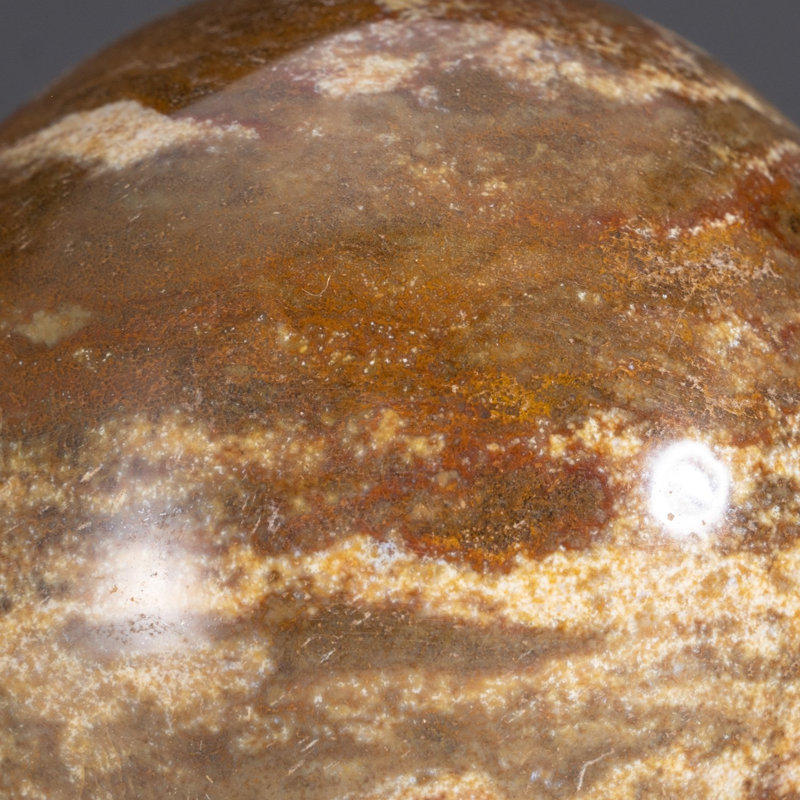 Genuine Polished Ocean Jasper Sphere (1.6 Lbs)