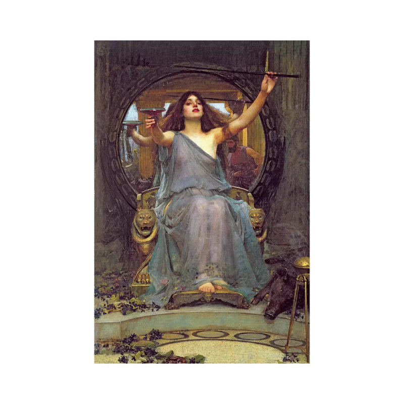 Circe Offering The Cup To Ulysses, 1891 by John William Waterhouse - Painting on Canvas, Wrapped Canvas