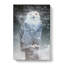 Snowy Owl On A Perch - Wrapped Canvas-55340155