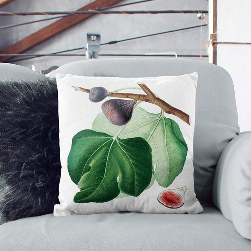 Fig Tree Square Throw Cushion, 40 x 40 cm