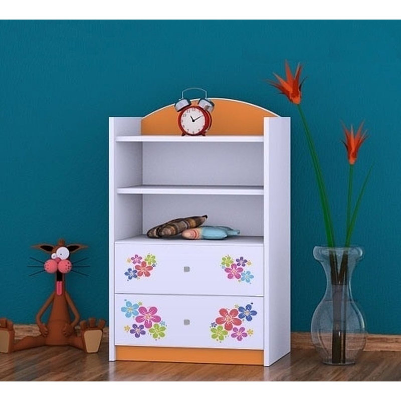 Greta 96cm H X 60cm W Kids Cube, Orange