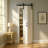 S&Z TOPHAND® 36X84(Double 18X84) White Bi-Fold MDF Sliding Folding Double Barn Door With Hardware Kit & Solid Handle, MDF With Water-Proof PVC Surface Complete Door, No Assembly Required-109491721
