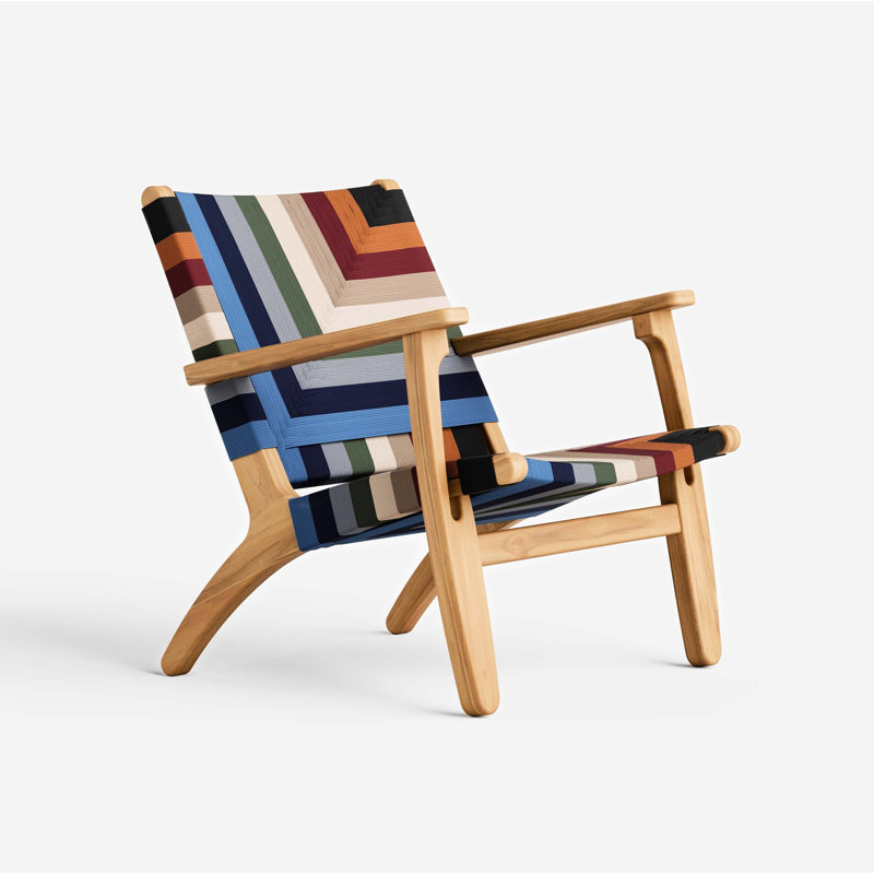 Masaya Armchair, Vaqueano Pattern, Natural