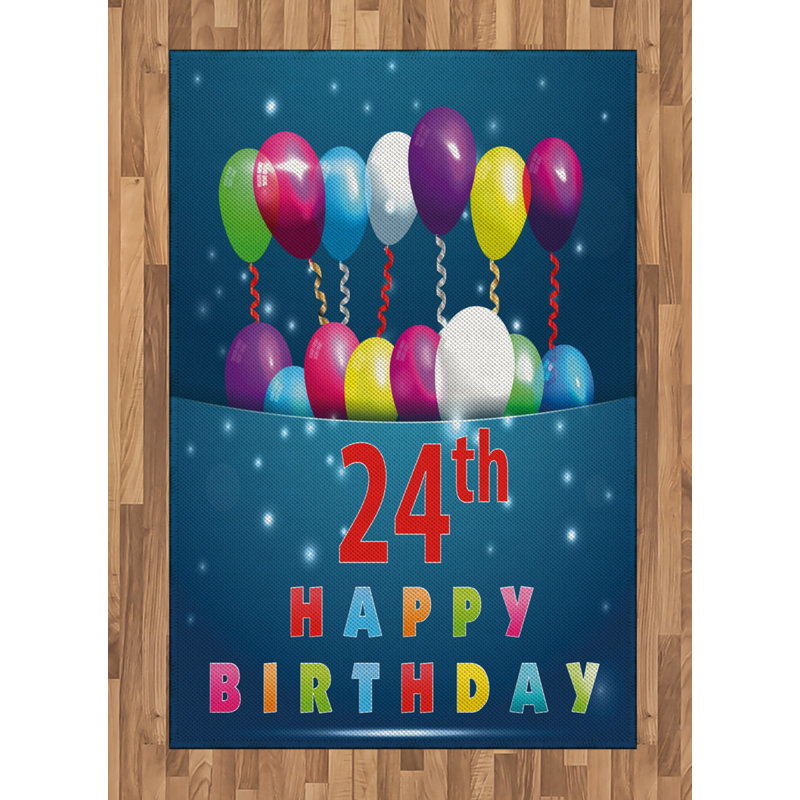 Tapis décoratif coloré en fibres de polyester à haute densité, Rectangle— 4 pi x 5 pi 8 po