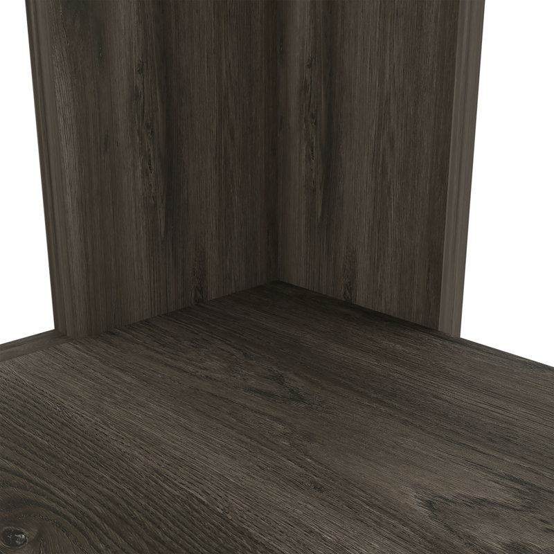 Brooklyn  Kitchen Island, Three Concealed Shelves, Dark Brown