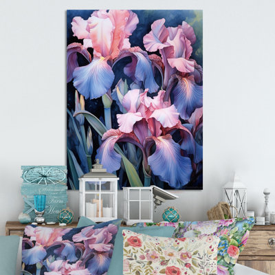 Pink Blue Iris Petal II