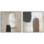 "Art contemporain nordique brun moderne abstrait" - 2 pièces-101463179-101463180