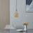 Scorpio Plug-In LED Vintage Pendant Lamp with Organic Shaped Amber Glass Bulb