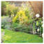 Ensemble de 5 panneaux de clôture de jardin en métal Outsunny, bordure en acier blanc avec pointes de flèches (longueur totale de 9,2 pi)