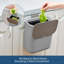 Poubelle de cuisine 1,8 / 2,4Gal avec couvercle en acier inoxydable, bac à compost sous l'évier pour montage sur porte d'armoire-122065054-122065056