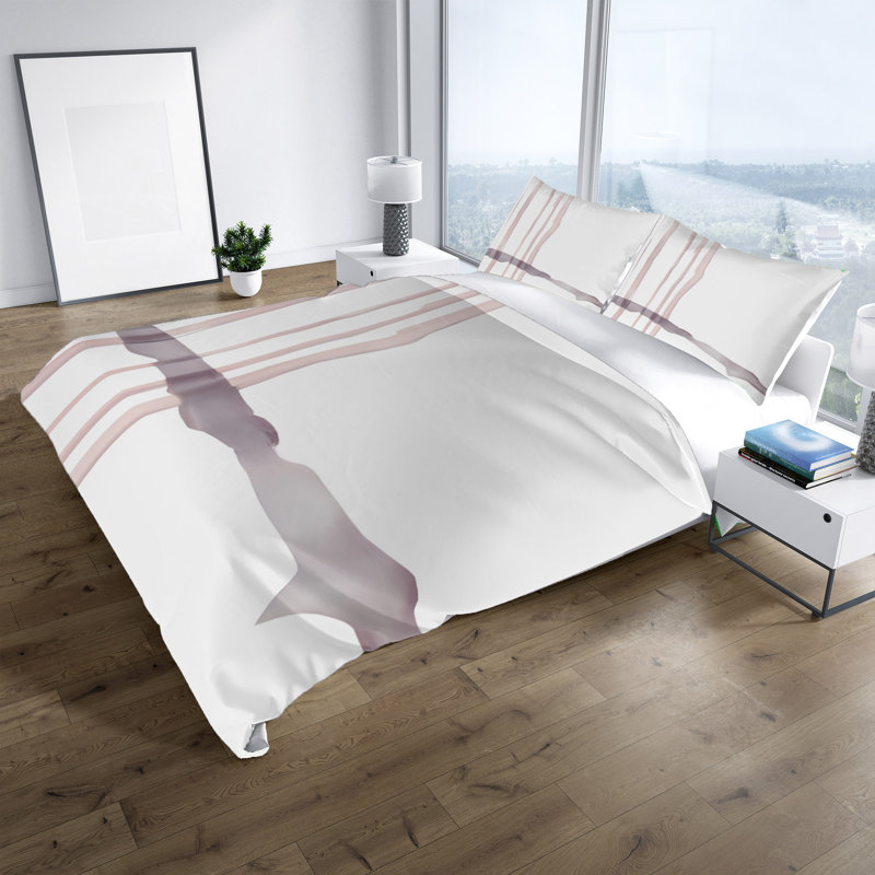 Polyester Abstract Duvet Cover, King Duvet Cover + 2 King Shams
