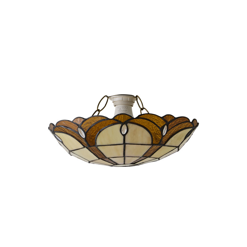 8.5cm H Glass Bowl Pendant Shade ( Clip On )