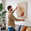 Wheat and Terracotta Minimalist - Wrapped Canvas-1498837751-1498837758