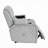 Ely Power Motion Reclining Chair With LED, Light Gray Synthetic Leather