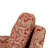Fully Assembled Crimson Red 3D Textured Petal Accent Chair-1402799425