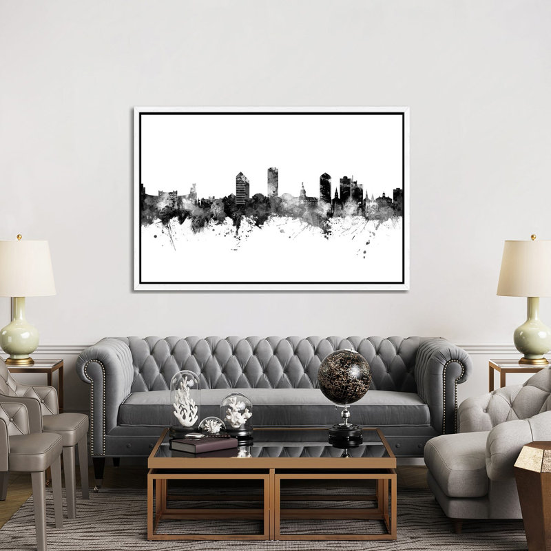 Tallahassee Florida Skyline by Michael Tompsett - 1 Piece Wall Art on Canvas, 101.6cm H x 152.4cm W x 3.81cm D