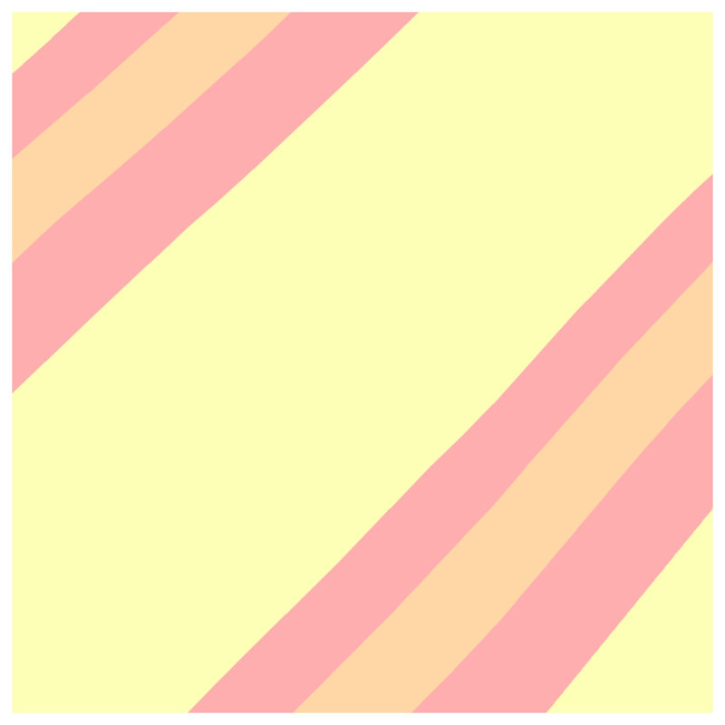 Coussins Diagonal Pastel Stripes, 18 x 18 pouces
