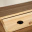 Mercuri Solid Wood Top Metal Base Accent