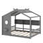 Lit sur pied avec tablette de rangement-603207050