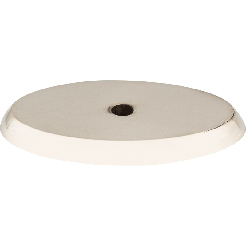 Aspen II Oval  Backplate, 0.19" H x 1.75" W x 1" D, Polished Nickel