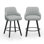Tabouret de bar pivotant en tissu Modern