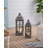 Wooden Hurricane Candle Lantern - Decorative for Indoor/Outdoor, Home Garden, Wedding Ceremony, Rustic Patio Lighting