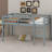 Wooden Loft Bed With Ladder-1384386302