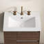 Lavabo vasque de salle de bain en céramique 24 po avec comptoir de meuble-lavabo 24 po - 3 trous