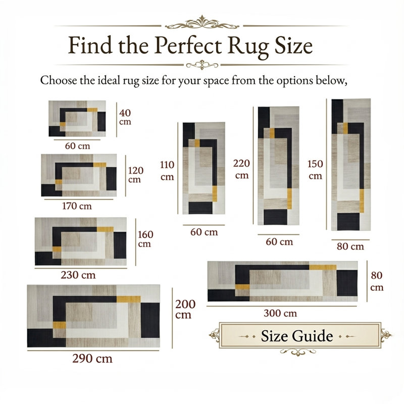 Aspire Homeware Modern Geometric Area Rug Contemporary Indoor Carpet, Rectangle 120 x 170 cm