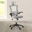 Fauteuil de direction moderne haut dossier en filet avec appui-tête et accoudoirs rabattables Techni Mobile-1535524870-1535524871