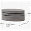 TABLE BASSE MODERNE ROTATIF - Noir mat, polyvalente et élégante pour les espaces de vie contemporains, avec une rotation en douceur de 360 degrés