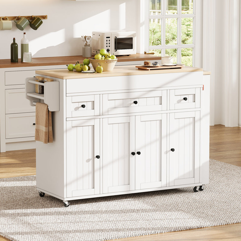 Kitchen Island, White