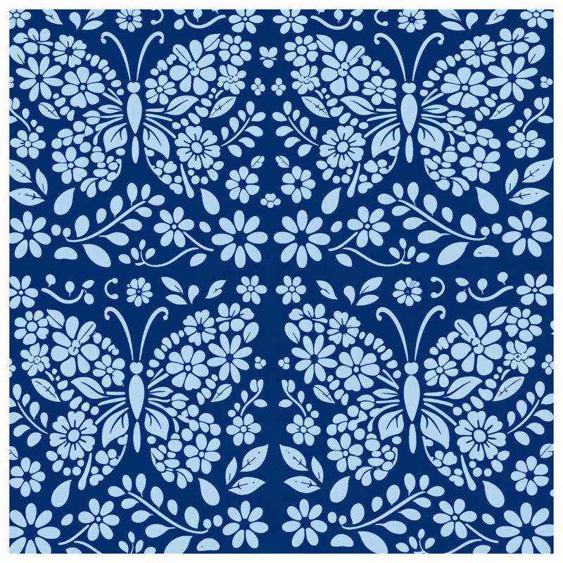 Butterfly Floral Pattern Comforter, Twin Extra Long