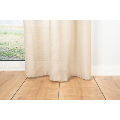 Just-triple Tab Top Sheer Single Curtain