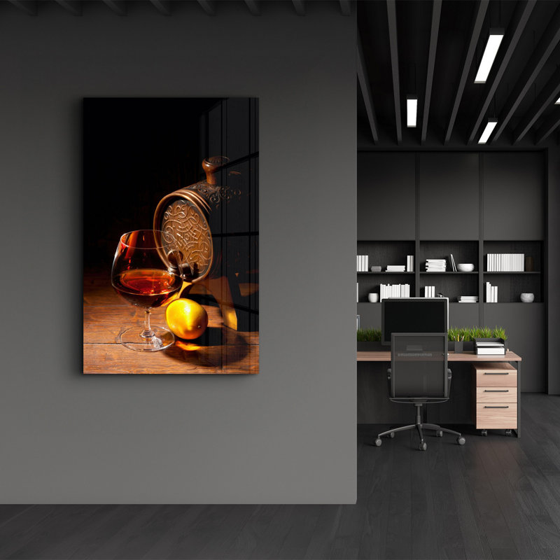 Peinture murale élégante en verre trempé 18,1 po x 28,3 po | 100% verre trempé, épaisseur: 0,16 pouce | Imprimé UV pour des couleurs éclatantes et une durabilité | Parfait pour la décoration intérieure et l'esthétique moderne