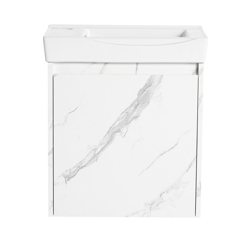 Armoire de salle de bain de 20 po avec lavabo et lavabo en céramique