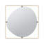 Miroir coquelicot 32 po x 32 po, décoration murale pour hall d'entrée-1151711047