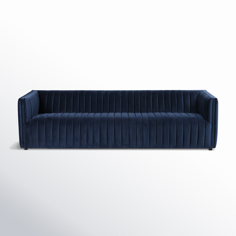 Augustine 97" Sofa, Sapphire Navy, 26.5" H x 88" W x 35" D
